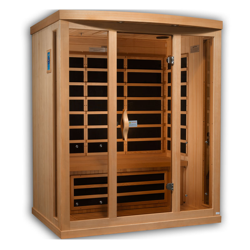 Supernova 3 Person Full Spectrum Commercial Grade Infrared Sauna Supernova 3 Person Full Spectrum Commercial Grade Infrared Sauna Celebration Saunas Best Quality Home