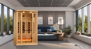 The Sunrise 2 Person Commercial Grade Full-Spectrum Salt Sauna