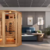 Big Bang 3 Person Corner Commercial Grade Full-Spectrum Salt Sauna
