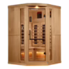 Big Bang 3 Person Corner Commercial Grade Full-Spectrum Salt Sauna