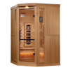 Big Bang 3 Person Corner Commercial Grade Full-Spectrum Salt Sauna