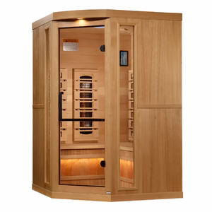 Big Bang 3 Person Corner Commercial Grade Full-Spectrum Salt Sauna