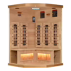 Big Bang 3 Person Corner Commercial Grade Full-Spectrum Salt Sauna