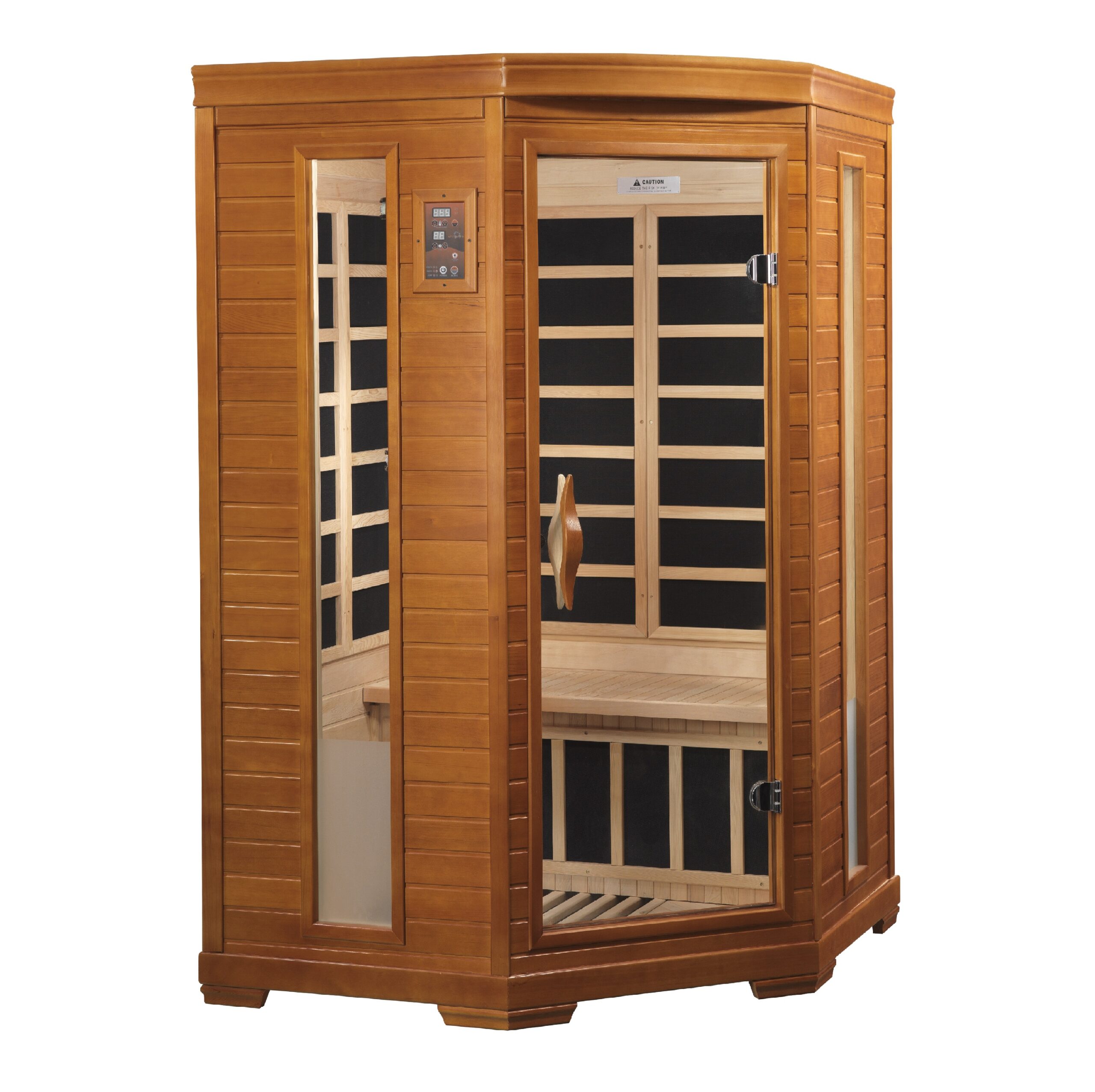 Comet 2 Person Low EMF Home Far Infrared Corner Sauna