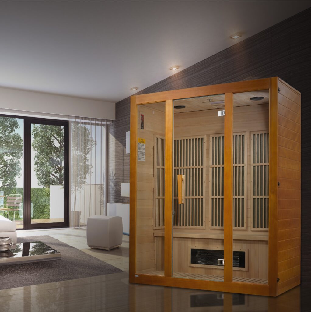 Europa 3 Person Low EMF Far Infrared Home Sauna