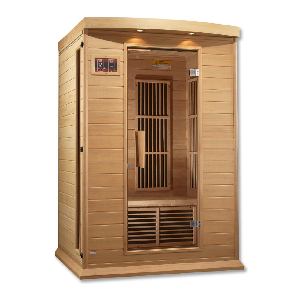 Odyssey 2 Person Low EMF Far Infrared Sauna in Hemlock