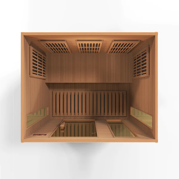 Nebula 3 Person Low EMF Far Infrared Sauna in Cedar
