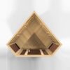 Horizon 3 Person Corner Low EMF Far Infrared Home Sauna in Hemlock