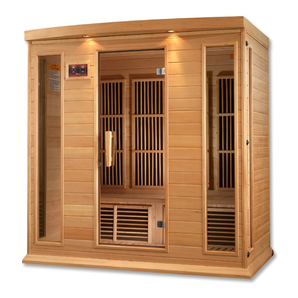 Phoenix 4 Person Low EMF Far Infrared Sauna in Hemlock