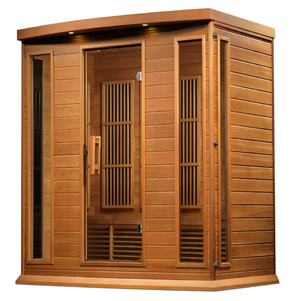 Twilight 4 Person Low EMF Far Infrared Home Sauna in Cedar