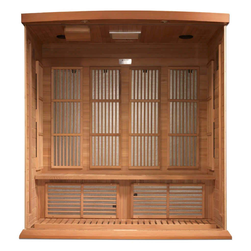 Twilight 4 Person Low EMF Far Infrared Home Sauna in Cedar