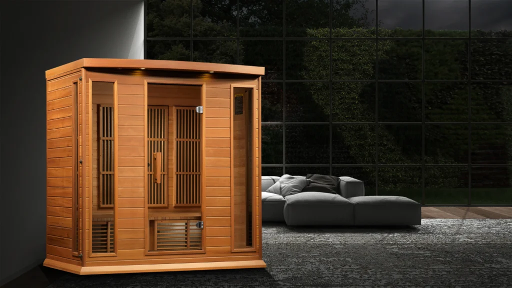 Twilight 4 Person Low EMF Far Infrared Home Sauna in Cedar