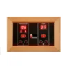 Cosmos 3 Person Corner Full-Spectrum Near Zero EMF Far Infrared Sauna in Cedar