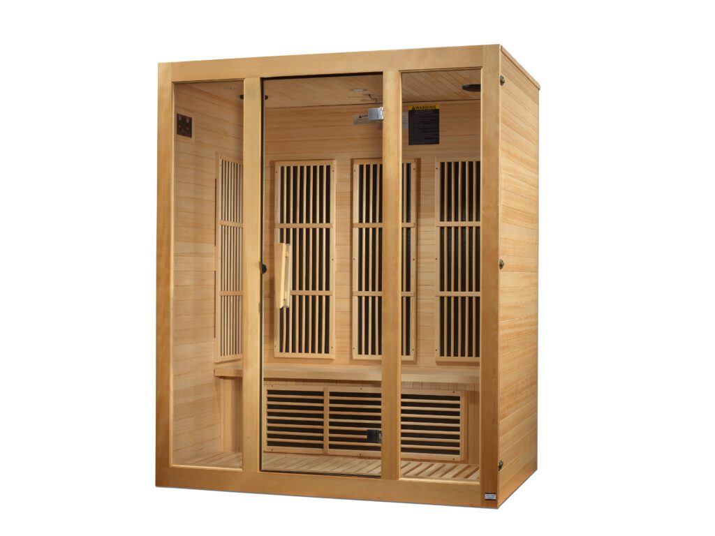 Solaris 3 Person Low EMF Far Infrared Home Sauna