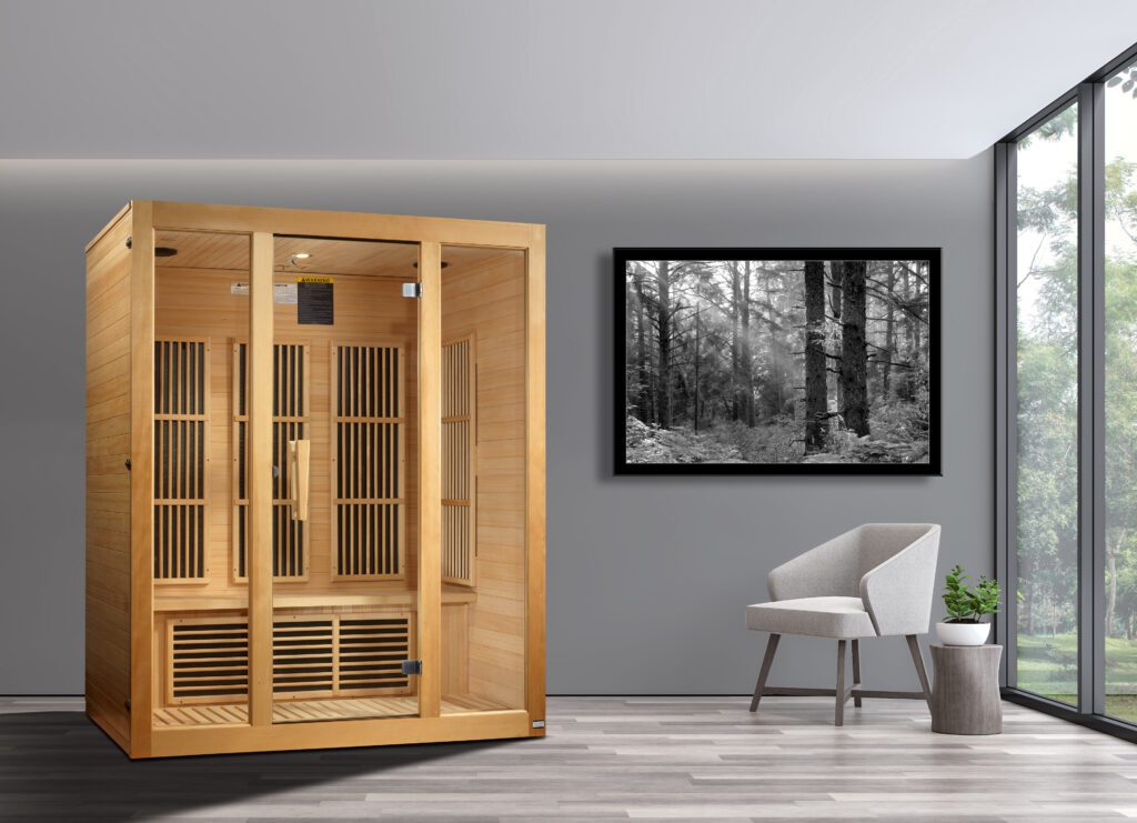 Solaris 3 Person Low EMF Far Infrared Home Sauna