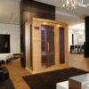 Moonray 3 Person Near Zero EMF Medical Grade Far Infrared Sauna in Hemlock