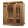 Moonray 3 Person Near Zero EMF Medical Grade Far Infrared Sauna in Hemlock