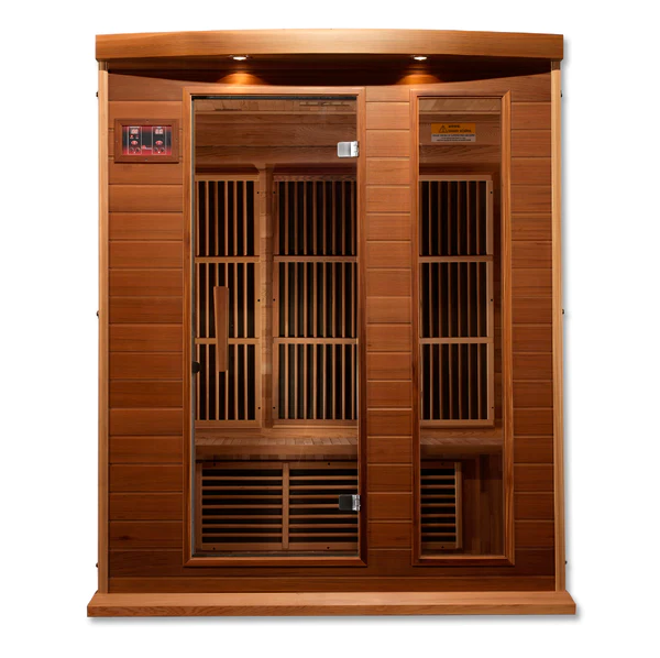 Big Dipper 3 Person Near Zero EMF Medical Grade Far Infrared Sauna in Cedar