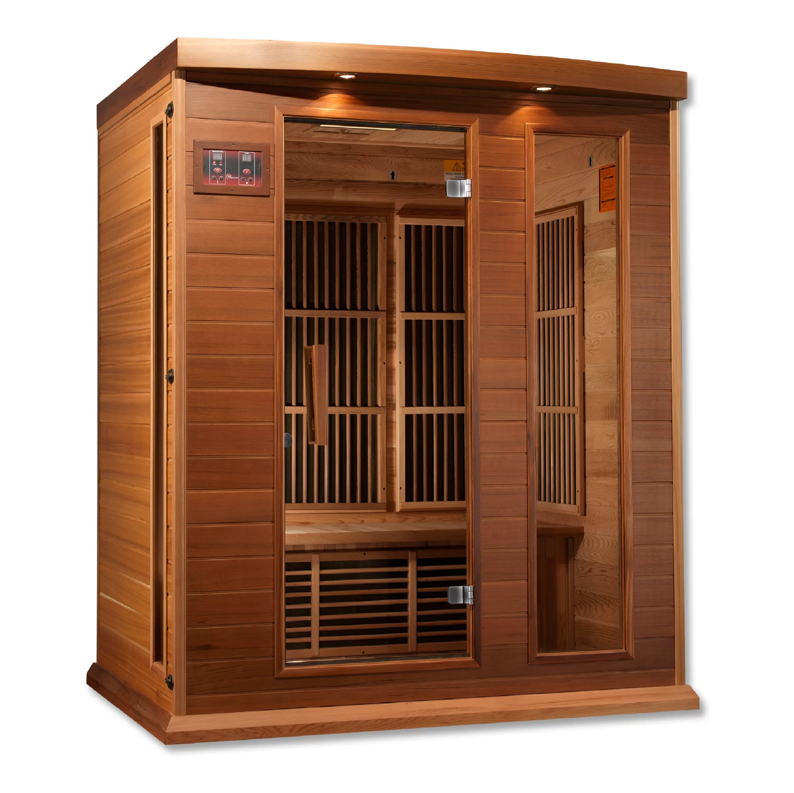 Big Dipper 3 Person Near Zero EMF Medical Grade Far Infrared Sauna in Cedar