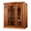 Big Dipper 3 Person Near Zero EMF Medical Grade Far Infrared Sauna in Cedar