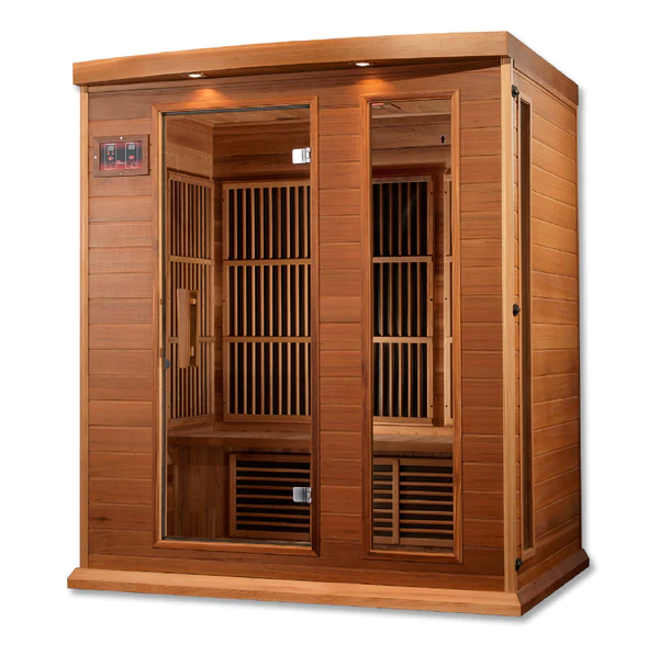 Big Dipper 3 Person Near Zero EMF Medical Grade Far Infrared Sauna in Cedar