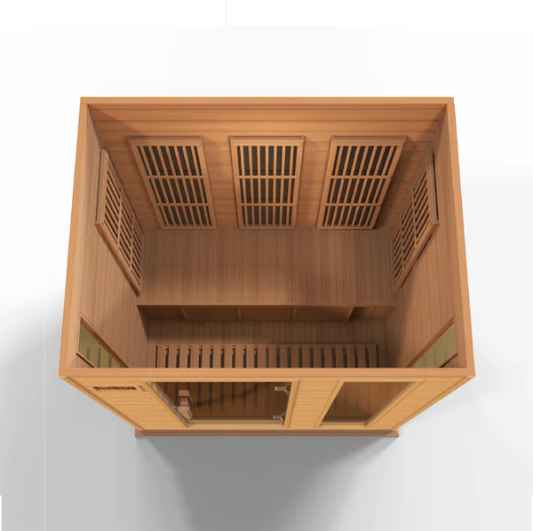 Big Dipper 3 Person Near Zero EMF Medical Grade Far Infrared Sauna in Cedar