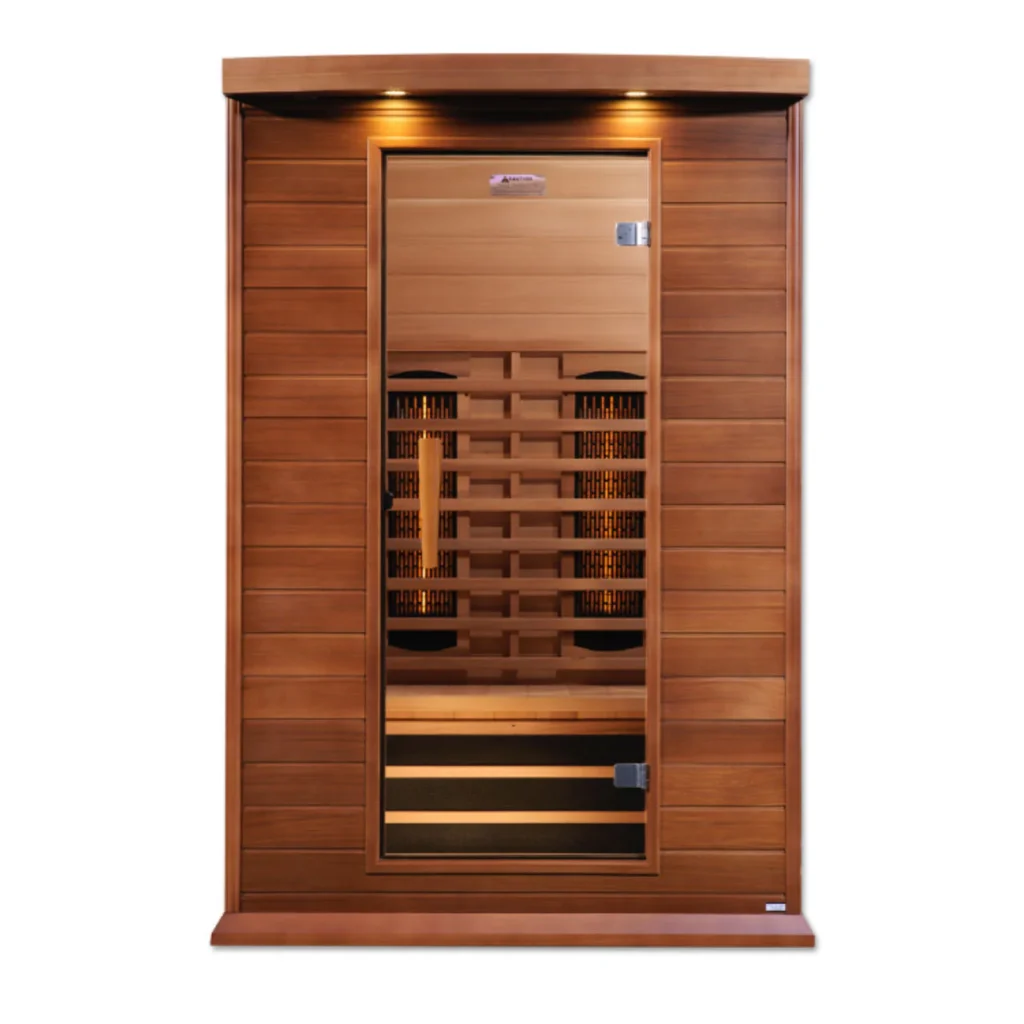 Vega 2 Person Full- Spectrum Medical Grade Near Zero EMF Home Far Infrared Sauna in Cedar