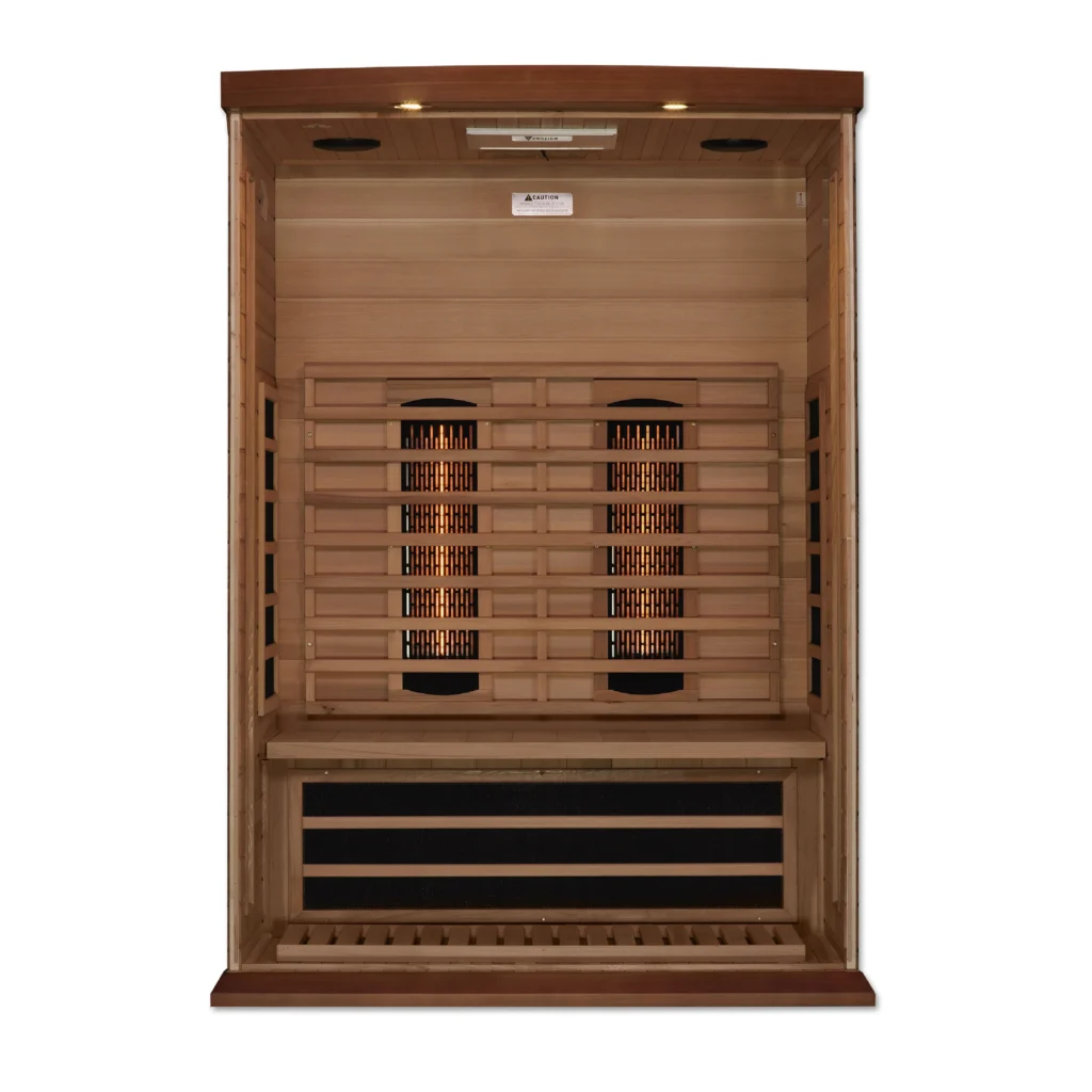 Vega 2 Person Full- Spectrum Medical Grade Near Zero EMF Home Far Infrared Sauna in Cedar