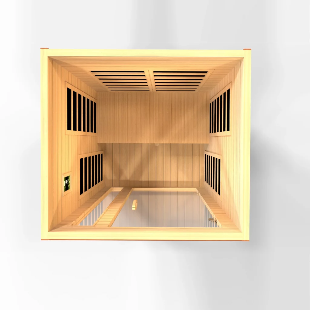 Calypso 2 Person Ultra Low EMF FAR Infrared Sauna