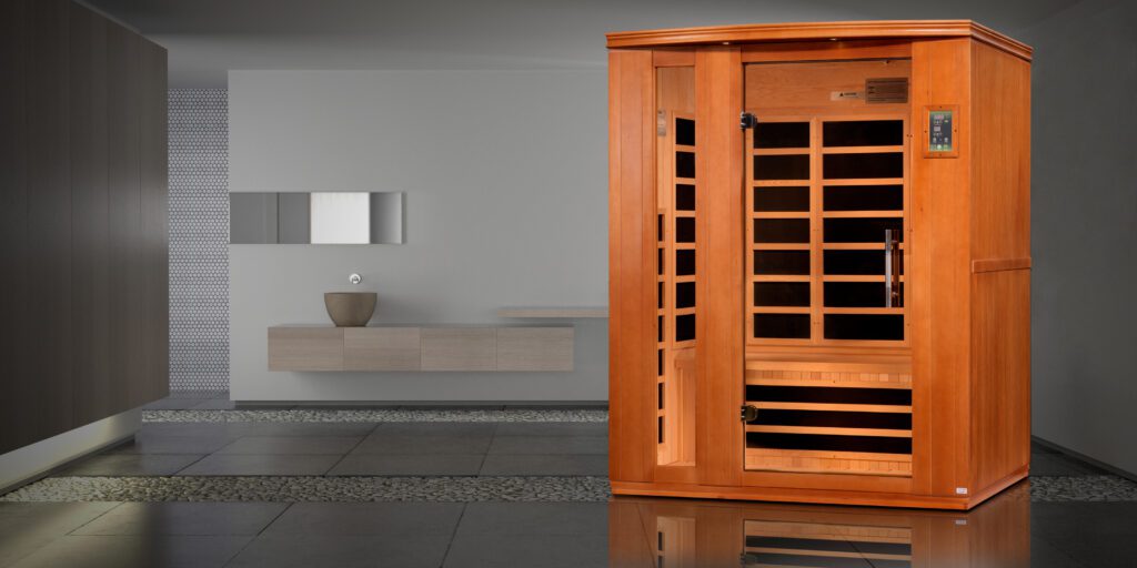 Lugano Elite 3 Person Ultra Low EMF FAR Infrared Sauna