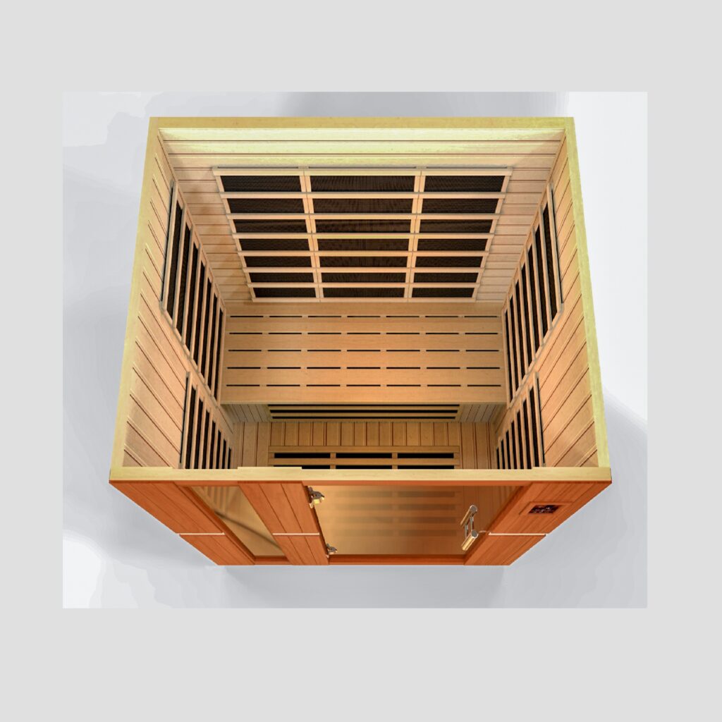 Lugano Elite 3 Person Ultra Low EMF FAR Infrared Sauna