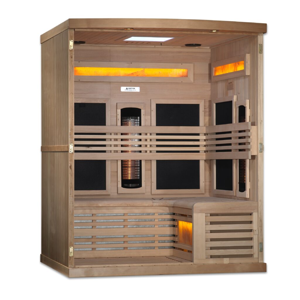 Eclipse 3 Person Near Zero EMF Full Spectrum Infrared Home Sauna