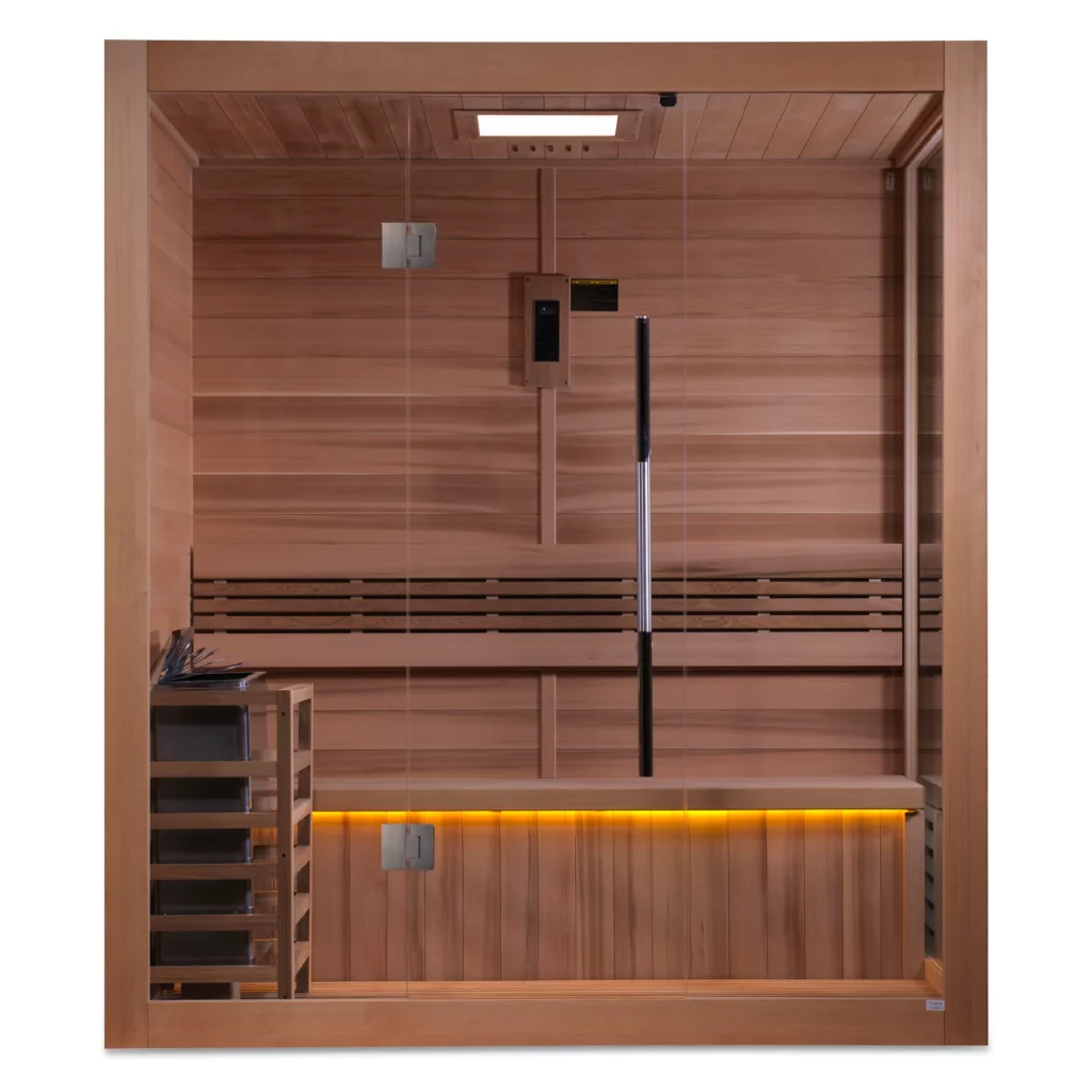 Forssa 3 Person Indoor Traditional Steam Home Sauna