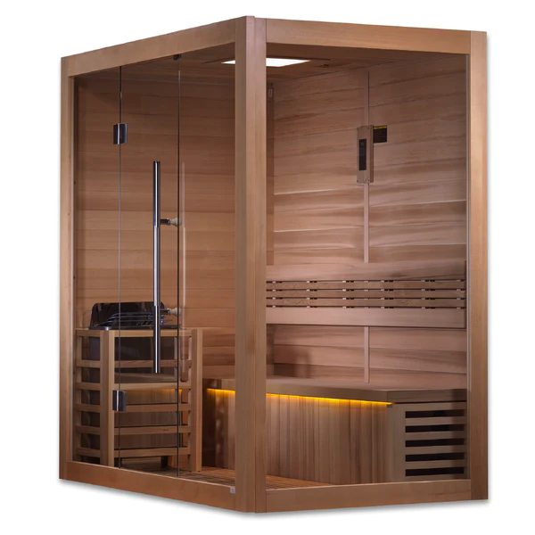 Forssa 3 Person Indoor Traditional Steam Home Sauna