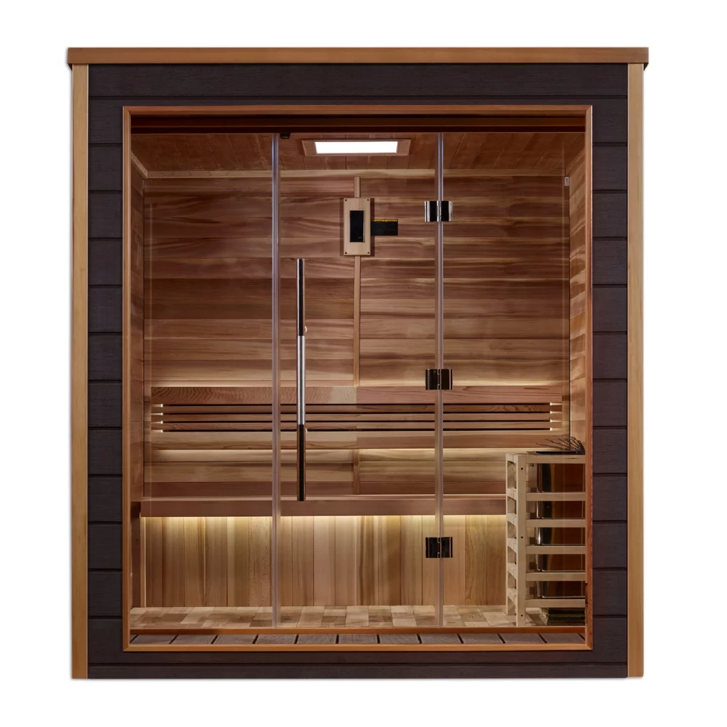 Drammen 3 Person Indoor & Outdoor Traditional Steam Sauna