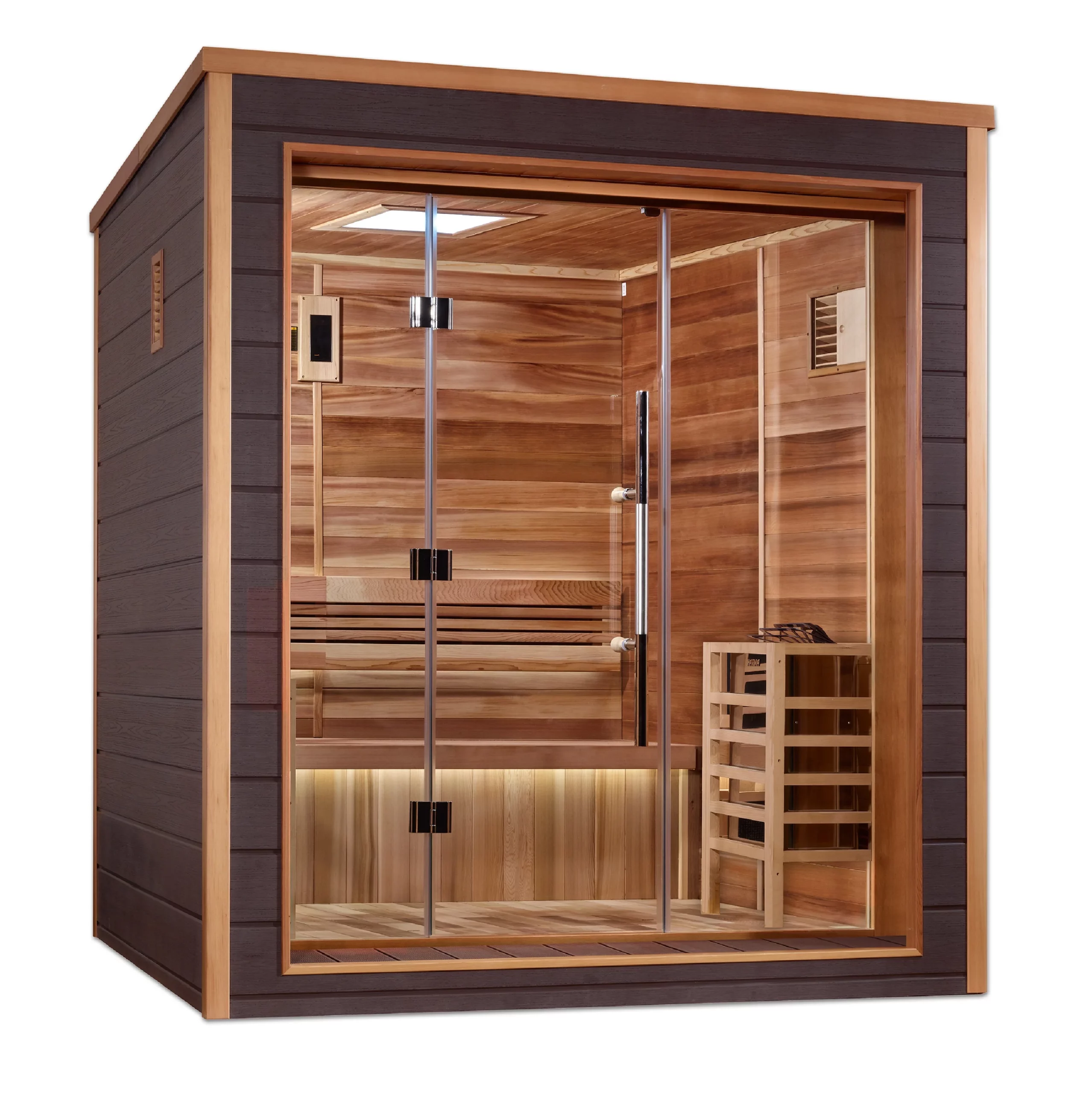 Drammen 3 Person Indoor & Outdoor Traditional Steam Sauna