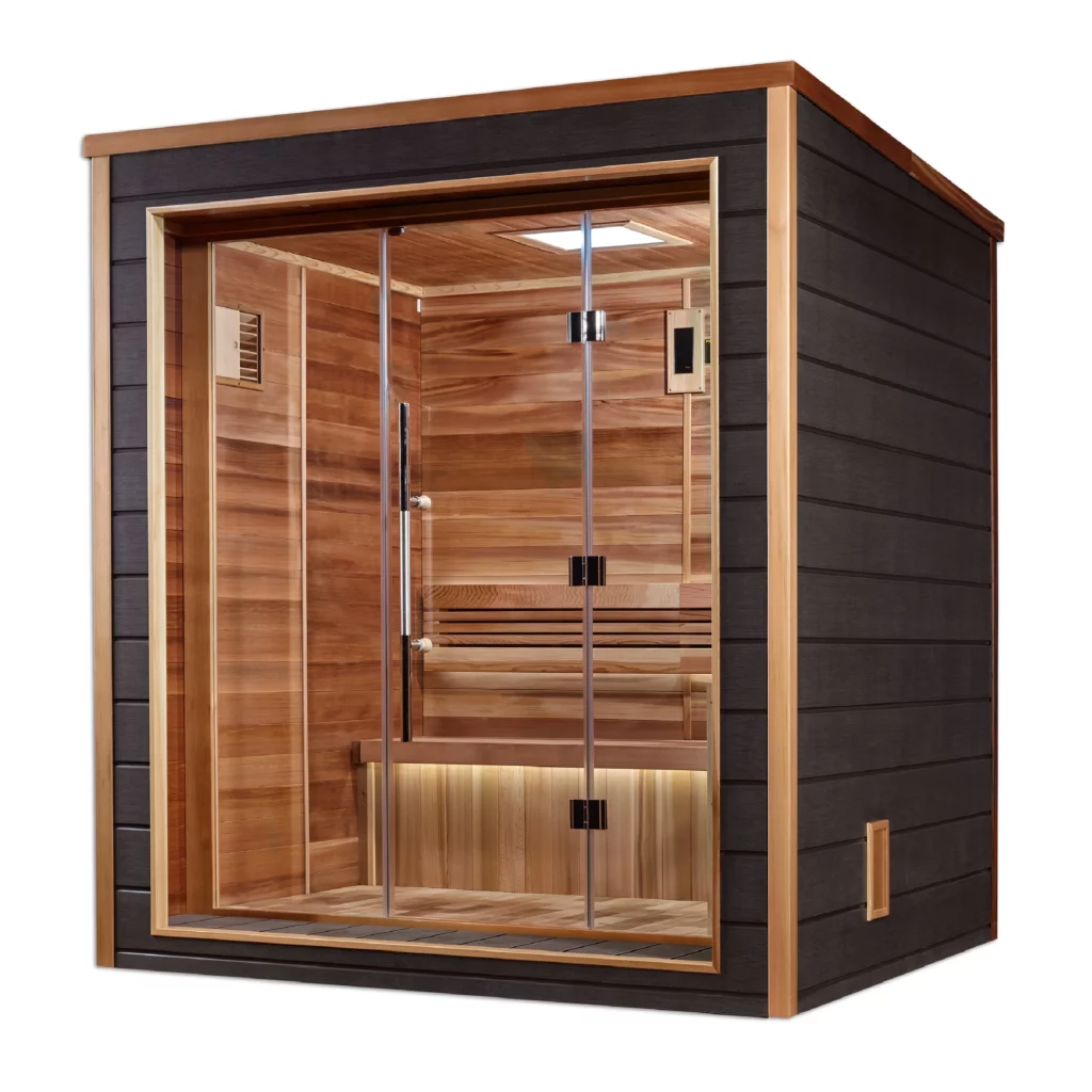 Drammen 3 Person Indoor & Outdoor Traditional Steam Sauna