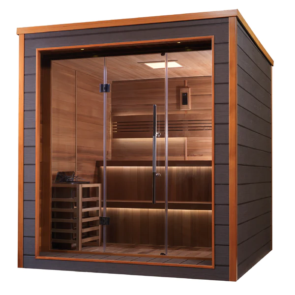 Bergen 6 Person Indoor & Outdoor Traditional Steam Sauna