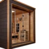 Visby 3 Person Hybrid Full-Spectrum Infrared Commercial Indoor / Outdoor Traditional Steam Sauna