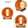 St. Moritz 2 Person Barrel Outdoor Traditional Steam Sauna
