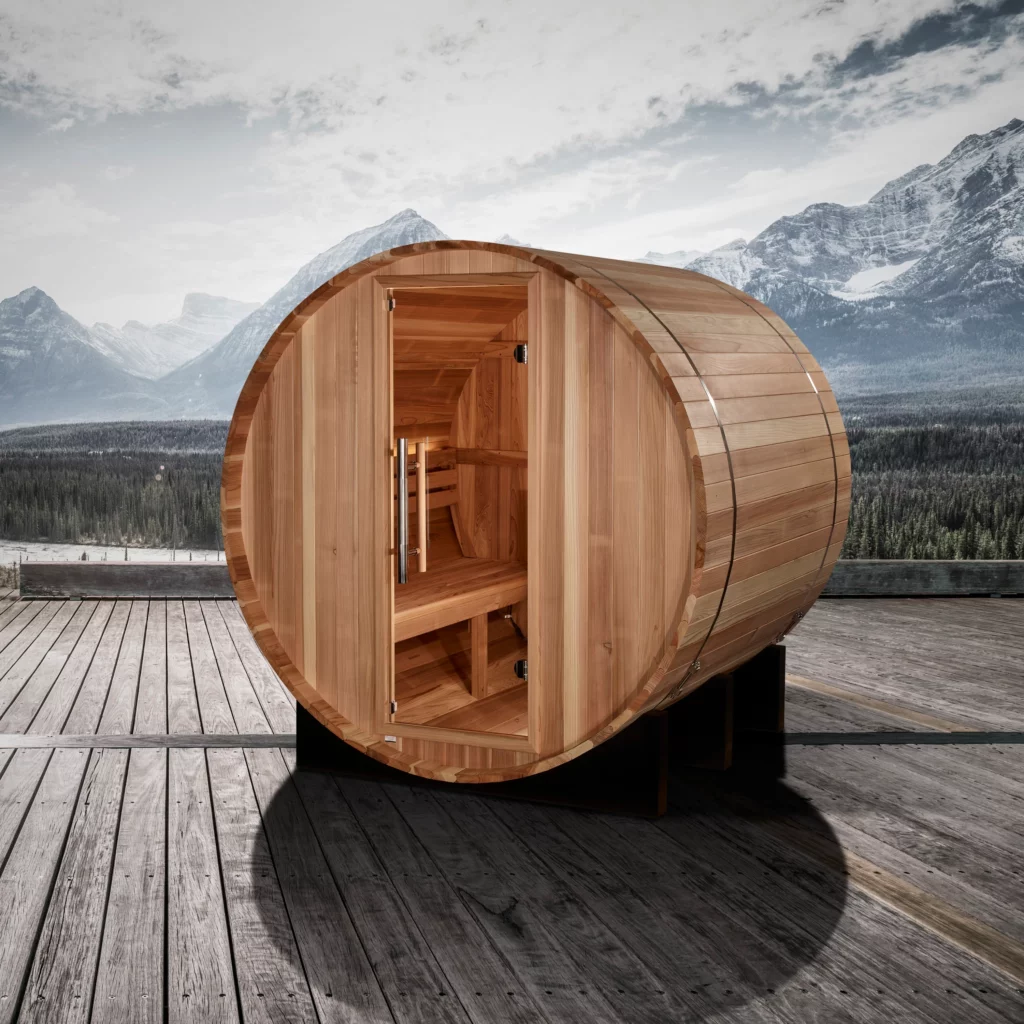 St. Moritz 2 Person Barrel Outdoor Traditional Steam Sauna