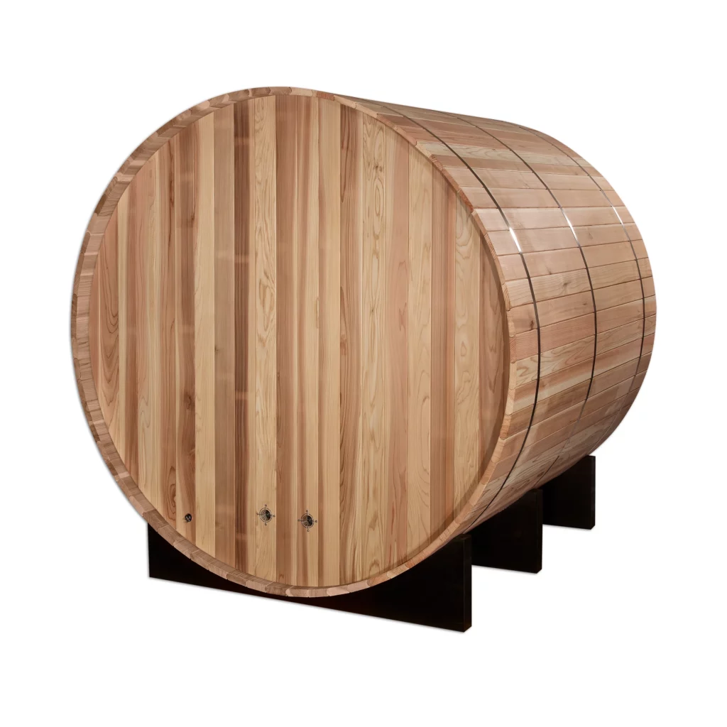 Arosa 4 Person Barrel Outdoor Traditional Steam Sauna