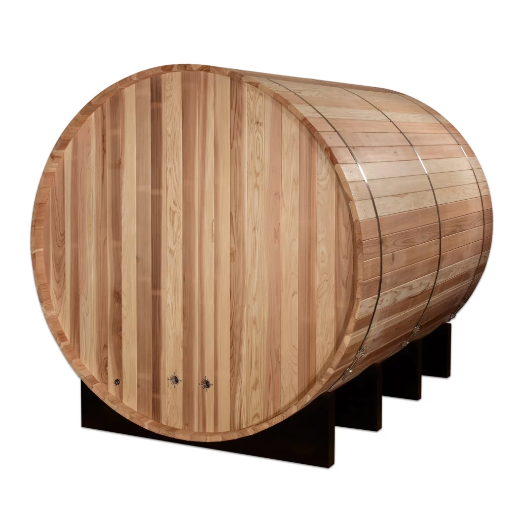 Klosters 6 Person Barrel Outdoor Traditional Steam Sauna