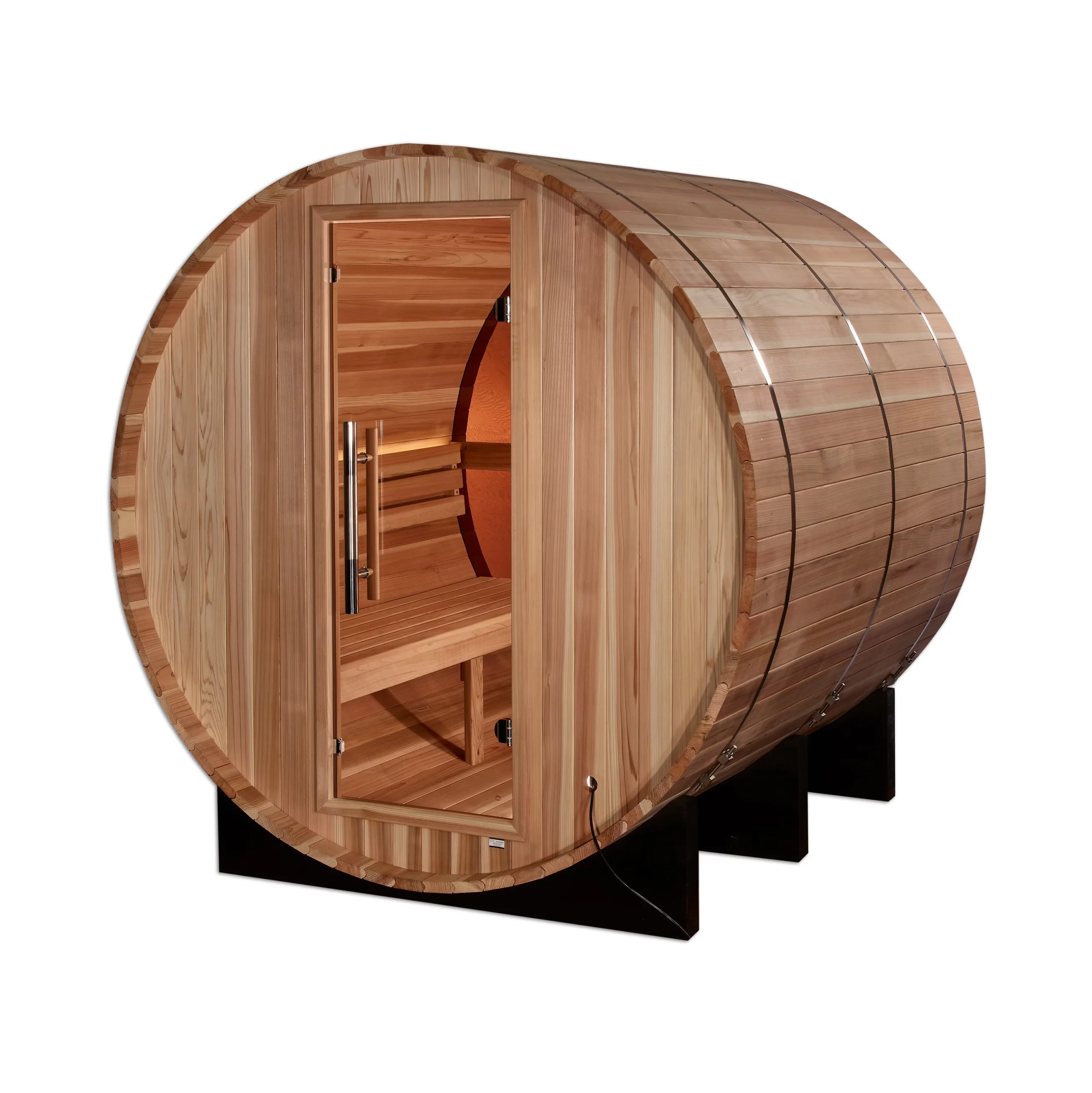 Zurich 4 Person Barrel Outdoor Traditional Steam Sauna