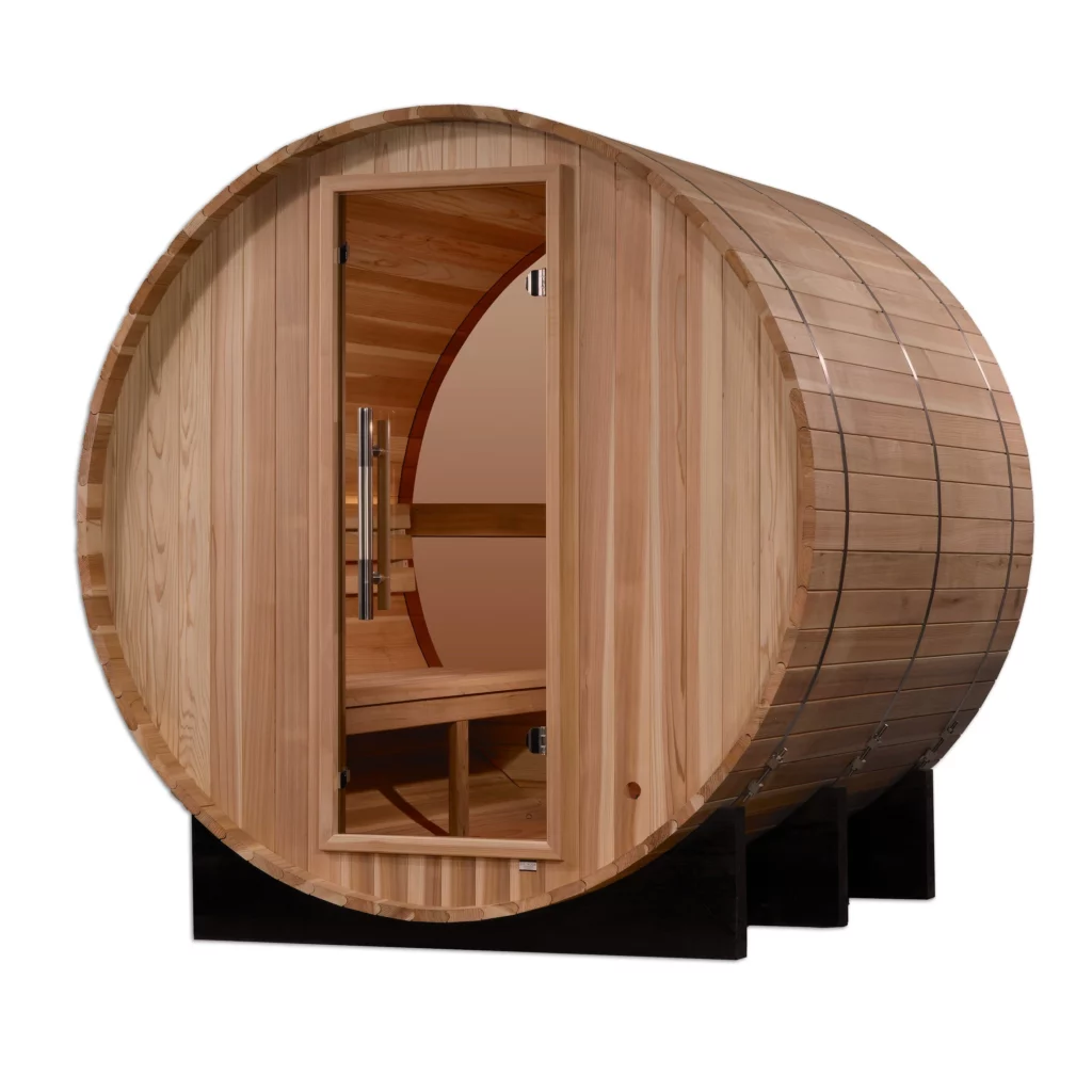 Zurich 4 Person Barrel Outdoor Traditional Steam Sauna