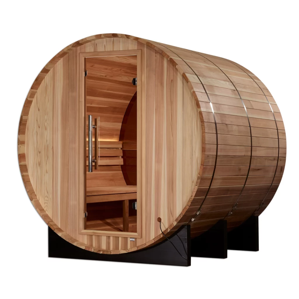 Zurich 4 Person Barrel Outdoor Traditional Steam Sauna