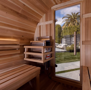 Zurich 4 Person Barrel Outdoor Traditional Steam Sauna