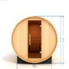 St. Moritz 2 Person Barrel Outdoor Traditional Steam Sauna