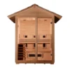 Carinthia 3 Person Hybrid Full-Spectrum Infrared Outdoor Traditional Steam Sauna