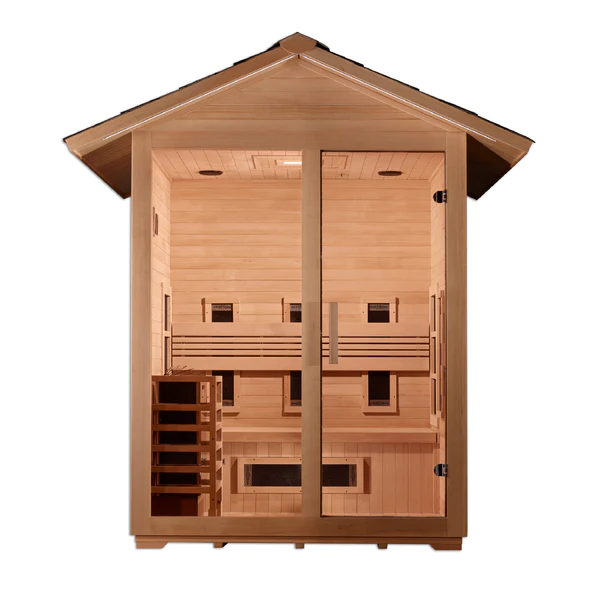 Carinthia 3 Person Hybrid Full-Spectrum Infrared Outdoor Traditional Steam Sauna